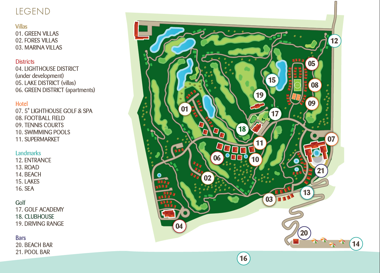 Map of Lighthouse Golf & Spa Resort- Vacations & Holidays in Bulgaria